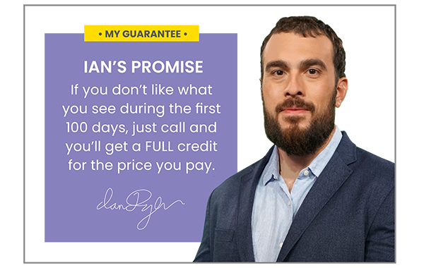 In the first 100 days, if you aren’t totally satisfied with Rapid Profit Trader, you can put the full cost of your subscription fee toward any other service on our roster.